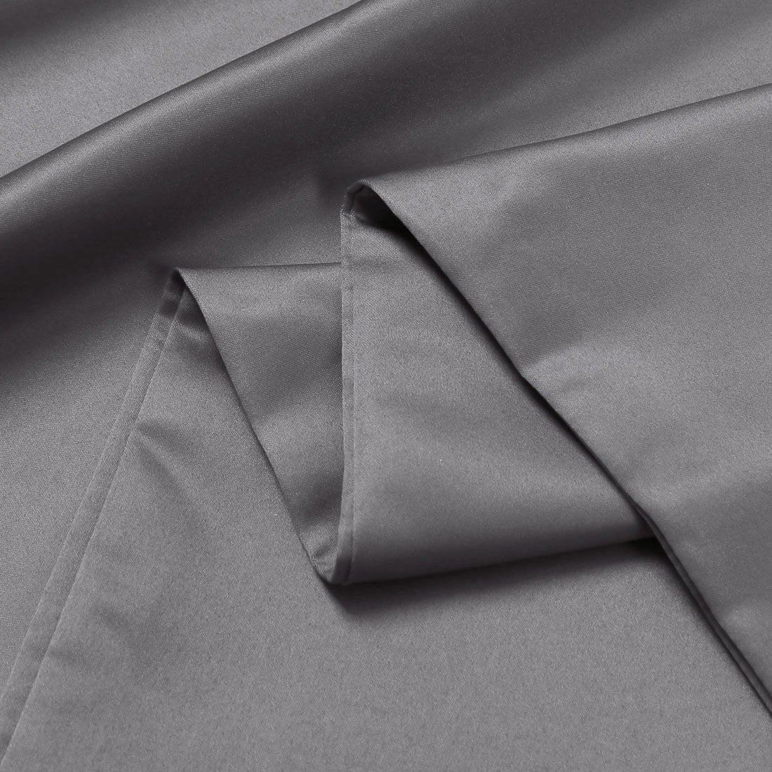 Unique Bargains Luxury Silky Satin Body Pillow Case Gray 20" x 60"