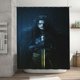 thumbnail image 1 of Cortina de ducha Jon Snow, impermeable, de poliéster, lavable, decorativa, con 12 ganchos, 182,88 x 182,88 cm, de hierro, 1 of 8