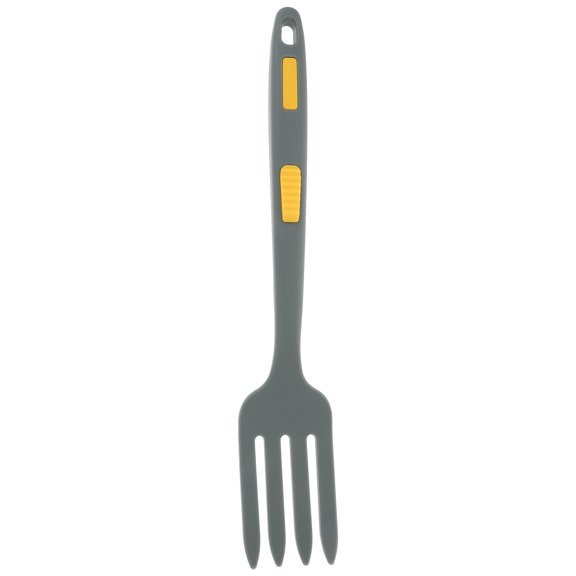 NICEXMAS Practical Silicone Fork, Dark Grey, Perfect for Salad, Fruit, and Other Dishes, Smooth Edges