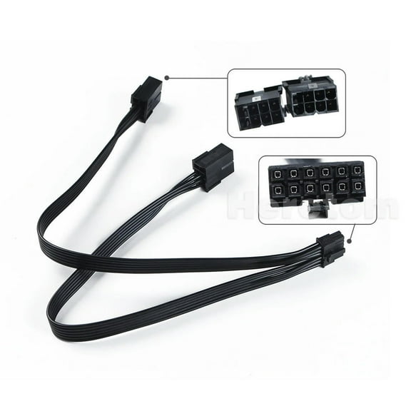FOR 2x 8 Pin Dual to 12-Pin Graphics Card Power Cable for RTX 3070 30CM