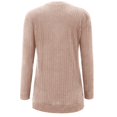 thumbnail image 6 of VISALY Pullover Crewneck Sweatshirt Tunic Sweatshirt Long Sleeve Shirts Loose Fit Casual Tops Fall Fashion Pullover Sweaters Side Oversized Sweatshirt Pullover Women Sweater Shirts Pink M, 6 of 9