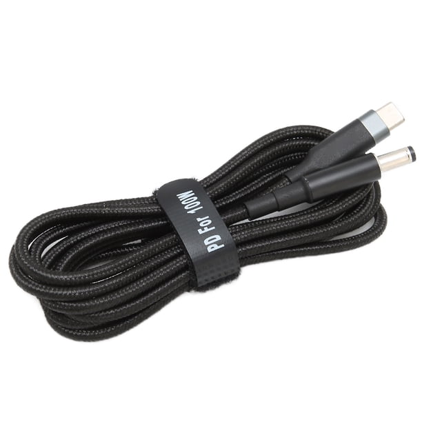 Cable De Carga De 100W USB C A DC, Cable De Alimentación De La Portátil De Carga Rápida De Jorindo PD Con Chip E Mark, Punta De 5.5x2.1 Mm Para Cuaderno, DVD Portátil, Equipo