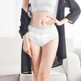 thumbnail image 2 of Bigersell Women's Panties Clearance No Show Underwear Women Boyshort Thongs Panty Style P-1403 Cotton Plus Size Panties Lace Thong Briefs Mid Waist Women Cheeky Panties White L, 2 of 4
