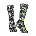 thumbnail image 5 of Uemuo Football Pattern Women's Crew Socks, Soft Durable Breathable Moisture-Wicking with Odor Control Cotton socks, 5 of 9
