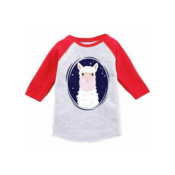 Awkward Styles Llama Jersey Shirts for Toddlers Llama Chewing Gum T-shirts Llama Birthday Gifts Llama Baseball Shirt for Kids Llama Lovers Tshirt for Boys and Girls