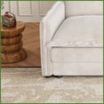thumbnail image 5 of Modern Corduroy 3-Seater Sofa with 2 Movable Footrests for Living Room - Deep Seat Cloud Comfort, 5 of 11