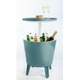 Keter Modern Cool Bar and Side Table Outdoor Patio Furniture with 7.5