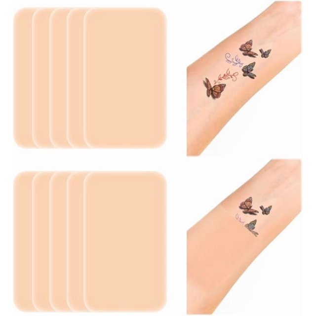 Shiyou-patch de Couverture pour Tatouage, Ultra Fin Imperméable Résistant à la Transpiration, pour Cicatrices de Tatouage et Marques de Naissance-10 Pcs.