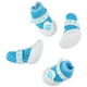 thumbnail image 2 of 4 Uds botines para perros verano moda malla transpirable ligero antideslizante resistencia perro Protector de pata para caminar al aire libre azul, 2 of 13
