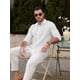 thumbnail image 2 of Camisa de hombre con botones, camisas casuales, camisa de verano de corte regular, 2 of 5