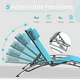 thumbnail image 5 of TOTAL Pool Lounge Chairs Set of 2, Adjustable Aluminum Outdoor Chaise Lounge Chairs, All Weather for Deck Lawn Poolside Backyard -Lake Blue Textilene, 5 of 7