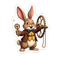 thumbnail image 6 of Steampunk Rabbit Steampunk Stickers, Waterproof Rabbit Steampunk Sticker for Water Bottle Laptop Phone Cases Planner Skateboard Luggage Helmet Party Favor Decor, Ideal for Adults Teens Teacher Rewards, 6 of 9