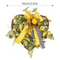 thumbnail image 2 of Heart Shape Fruit Front Door Wreath,Summer Wreath with Fake Fruit Green Leaf Garland Wreath Decorative Wreath, 2 of 6
