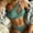 Green, variant on ZZwxWA 2025 New Swimwear Split Bikini One Shoulder Adjustable Size Womens Swimsuits Two Piece Push up Bath Suit