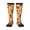2 Black-1, variant on Hippie Ditsy Floral print thigh-high socks, crafted for both men and women with a stretchy, high-opaque design perfect for daily wear