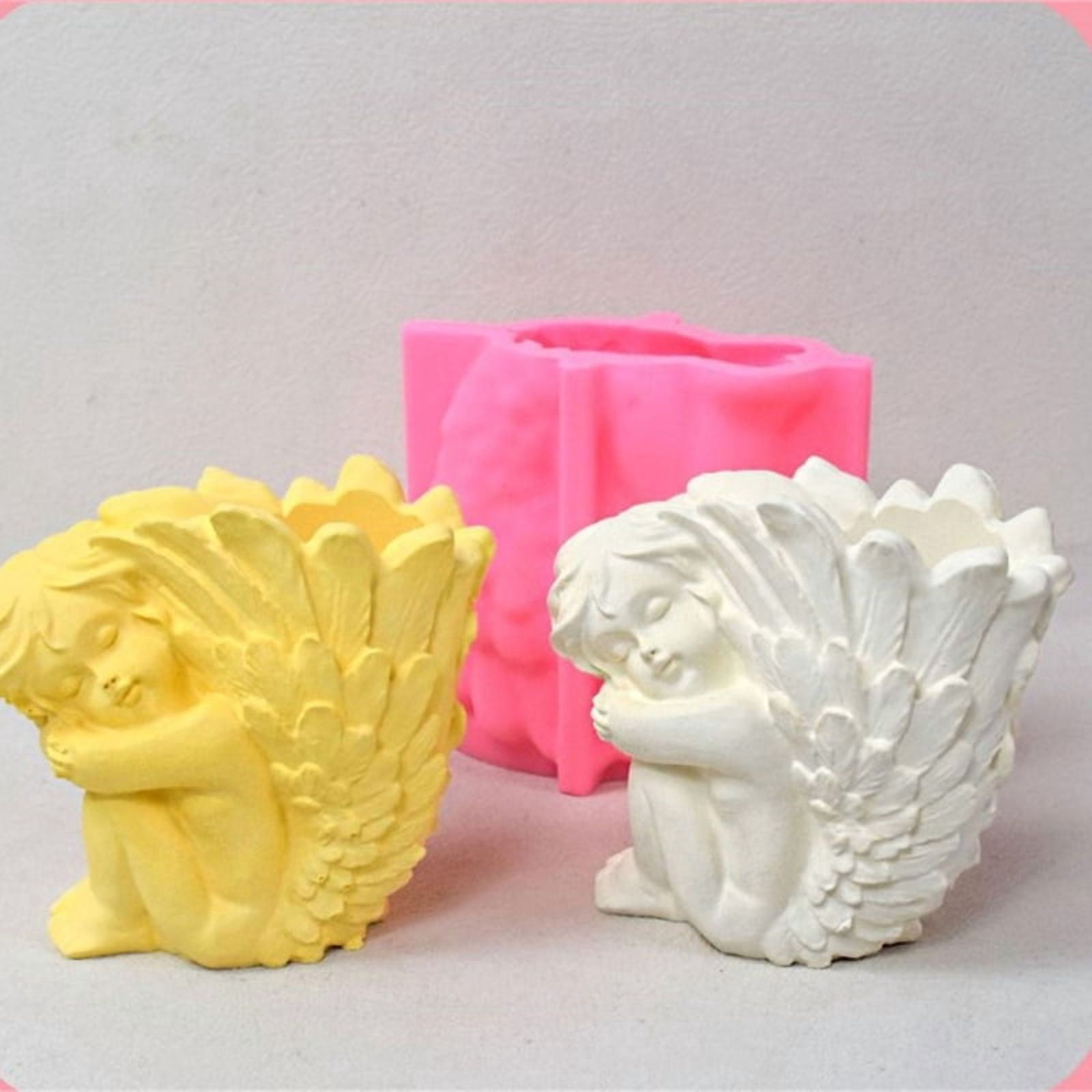 Succulent Planter Resin Mold Girl Flower Pots Silicone Molds for Home Decor