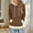Brown, variant on Women's Color Blocked Fashionable Loose Casual Long Sleeved Pocket Hooded Sweatshirt Top, Pullover Hoodie with Contrast Design for Street Style and Comfortable Daily Wear