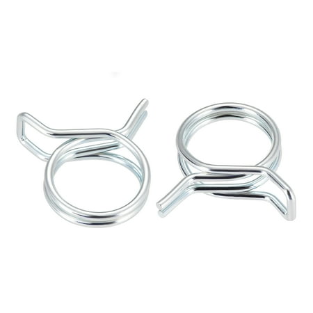 

Uxcell 0.63 Double Wire Motorcycle ATV Fuel Line Hose Tube Spring Clips Clamp Zinc Plated 20Pcs