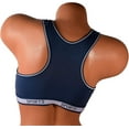thumbnail image 3 of 6 pcs Wire Free Light Padded Raceback Cotton Sports Bra B/C Cup (38B, 6648bra), 3 of 3