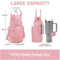 thumbnail image 5 of Water Bottle Bag 40 oz Crossbody Holder for Walking Hiking Carrier Purse with Adjustable Strap（oniy bag）, 5 of 5