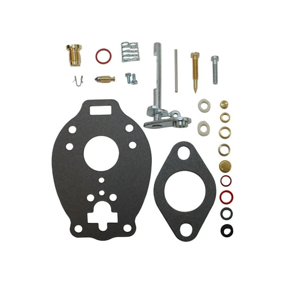 Basic Carburetor Repair Rebuild Kit Fits International 130 140 200 240 330 404 444 Massey Harris 20 22 Cockshutt E2 20 Oliver Super 44 440 Tractor (Marvel Schebler Carbs)