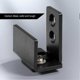 thumbnail image 3 of Black Carbon Steel Wall-Mounted Sliding Door Hardware for Barn Style Doors, 3 of 5