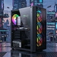 thumbnail image 3 of STGAubron Gaming Desktop PC, Xeon E5, 16G DDR4, 512G SSD, RX 550 4G, RGB FAN*4, WIFI, BT 5.0, W11H64, 3 of 5
