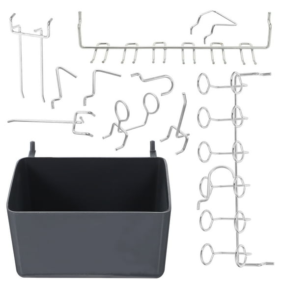 OHOIOLLA 80Pcs Pegboard Bins Peg Board Organizer Various Shapes For DIY Enthusiasts In Shed