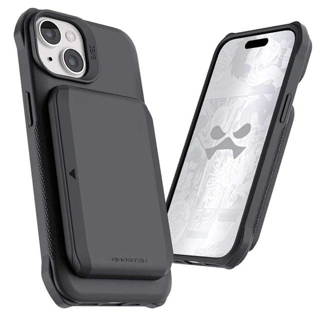 Funda Ghostek Exec para iPhone 15 Negra con Porta Tarjetas