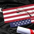 thumbnail image 3 of US United States Flag Graduation Stole Graduate Shawl Sash Scraf Gift For Abroad Student International Study (Square), 3 of 6