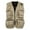 Beige, variant on AOOCHASLIY 2023 Men Fall Coat Mens Gilet Waistcoat Multi Pocket Fishing Hunting Hiking Vest Waistcoat Jacket