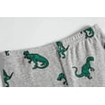 thumbnail image 5 of Popshion Little Boys Pajamas for Toddler Kids Clothes Set Dinosaur Sleepwear Long Sleeve 100% Cotton 2 Piece Kids Pjs 4T/6247, 5 of 6