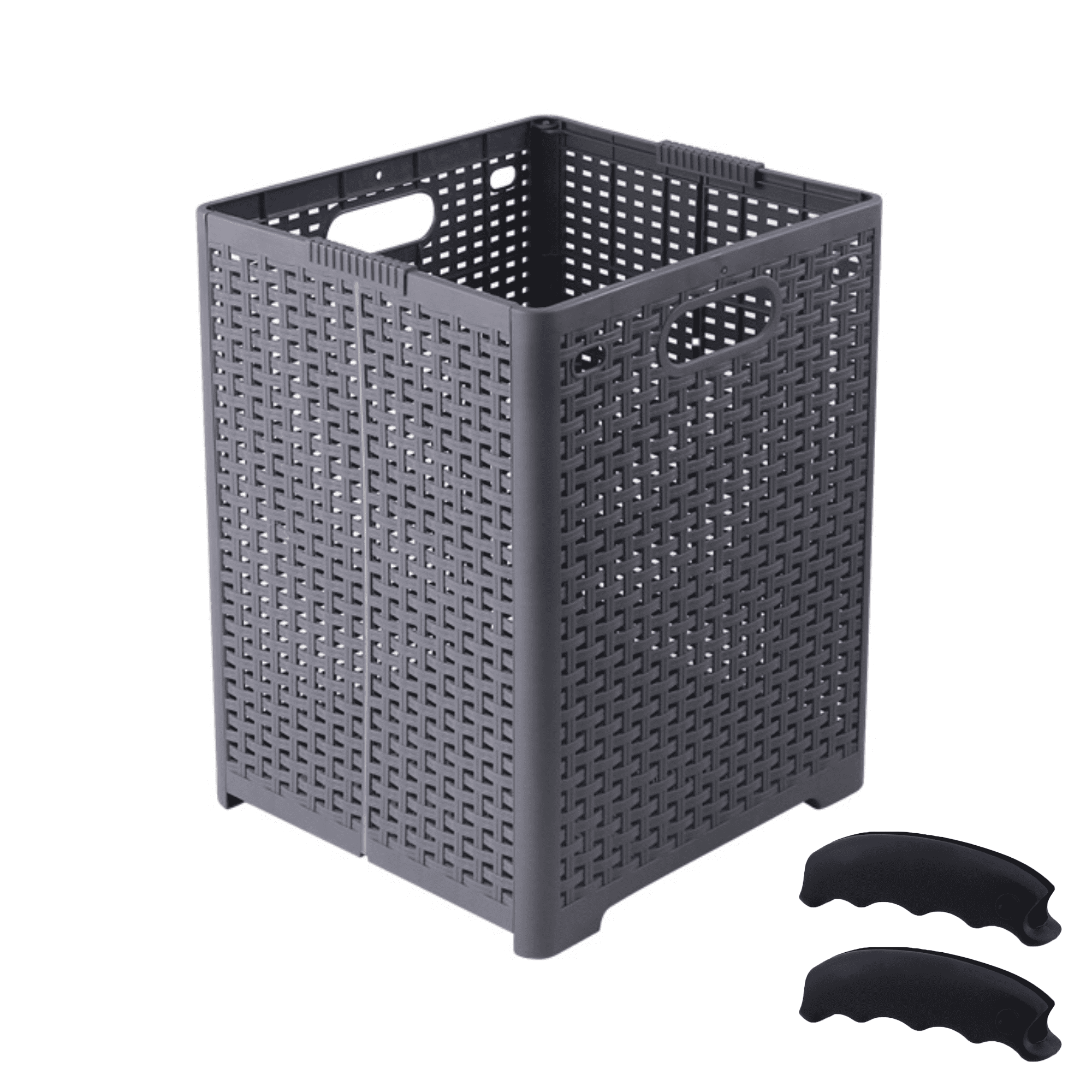 Foldable Laundry Basket Large Collapsible Plastic Hamper for Laundry