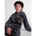 thumbnail image 4 of Weekend Academy Boys Graphic Print Fleece Hoodie, Sizes 4-18, 4 of 5