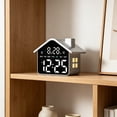 thumbnail image 7 of Specollect 1 Pcs LED Alarm Clock, House Shaped Digital Clock with Night Light, Multi-Color Display, Dual Alarm with Snooze, for Bedroom Desk Decor 0, 7 of 7