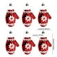 thumbnail image 2 of Adornos Navideos Pintados a Mano, Decoracin De Rbol De Cristal, Estilo Artesanal, Para Fiestas En Casa, Uso Interior Y Exterior, Detalles En Rojo Y Dorado, Decoracin Festiva Para El, Ukhbmc, 2 of 9