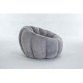 thumbnail image 5 of FFH Bean Bag Chair for Adults, Floral-Shaped Lazy Chair, Ultra-Soft Faux Fur Sofa Chair, Large Reading Chair for Living Room, Bedroom, Gray, 5 of 7