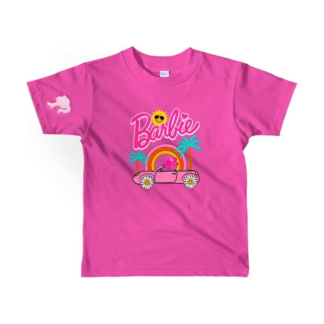 Playera Barbie Malibu con diseño en 3D Rosa para niña rosa L