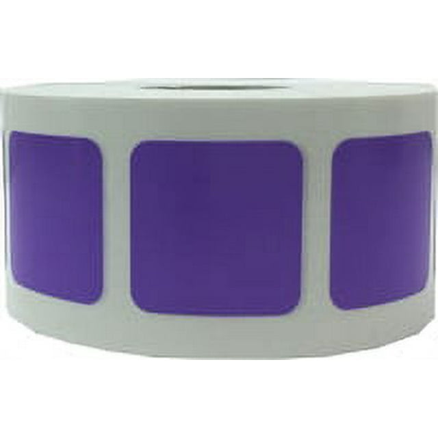 Purple Square Stickers | 1" Inch Square | 500 Pack