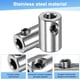 thumbnail image 2 of Uxcell 2-Pack Abrazadera de Cable de Alambre, Clip de Doble Agujeros de Acero Inoxidable 304 con Tornillos Hexagonales y Llave, 2 of 7