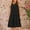 Black, variant on Crochet Hollow Halter Dress for Women 2024 Summer Sleeveless Mini Dresses Boho Tiered Flowy A Line Beach Sundress