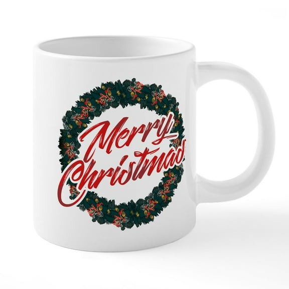 CafePress - Merry Christmas - 20 Oz White Ceramic Mega Mug