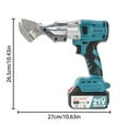 thumbnail image 7 of Cordless Electric Metal Shear-Industrial-Grade Rechargeable Steel Cutter for Color Steel Tile, Stainless Steel&Metal Mesh Cutting, Heavy-Duty Snips for Professional Use, 7 of 7