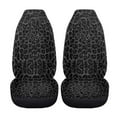 thumbnail image 3 of Uorisanigo Automotive Seat Covers, Front Seat Covers for Cars, Blanket Cloth Car Seats Cover, Car Interior Accessories, Gray Leopard Print Auto Seats Cushion Fit for Most Cars SUV, 3 of 7