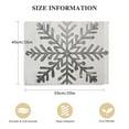 thumbnail image 2 of COMIO  Winter Nature Snowflake Shape Canvas Wall Art, 2 of 5