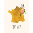 thumbnail image 2 of Seven Trees Design 19x24 White Modern Wood Framed Museum Art Print Titled - Gold France, 2 of 4
