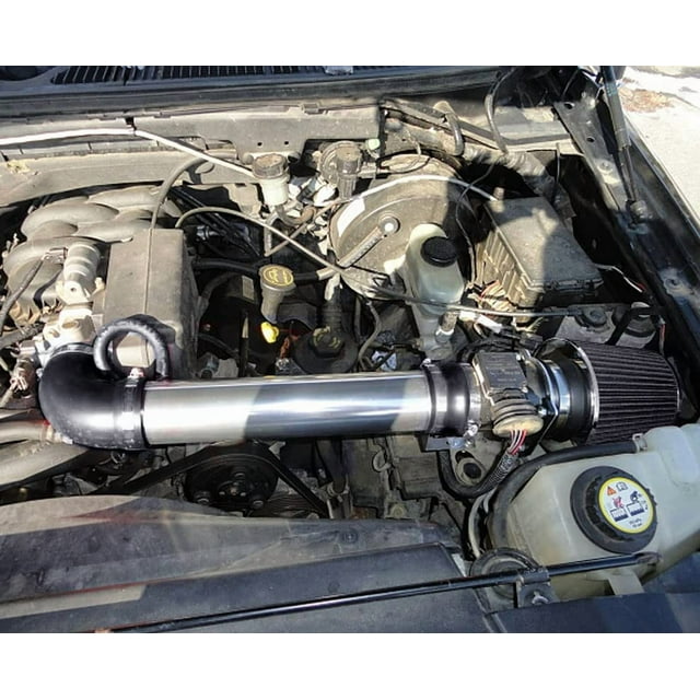 PERFORMANCE AIR INTAKE KIT COMPATIBLE FOR 1997-2003 FORD F-150 4.2L V6 ENGINE (BLACK)