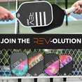 thumbnail image 3 of REV Pickleball Paddles - Pickleball Racket - Honeycomb Core - Fiberglass Face - Elation - Green, 3 of 6