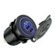 thumbnail image 2 of Adaptador de cargador de coche USB 3.0 Carga rápida Carga más rápida Compacto con luz azul 45W, 2 of 9