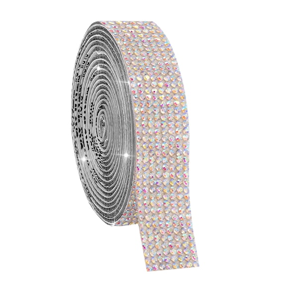 YYKihy -Adhesive Crystal Rhinestone Ribbon Resin Diamond Ribbon Glitter Rhinestone Sticker Roll DIY